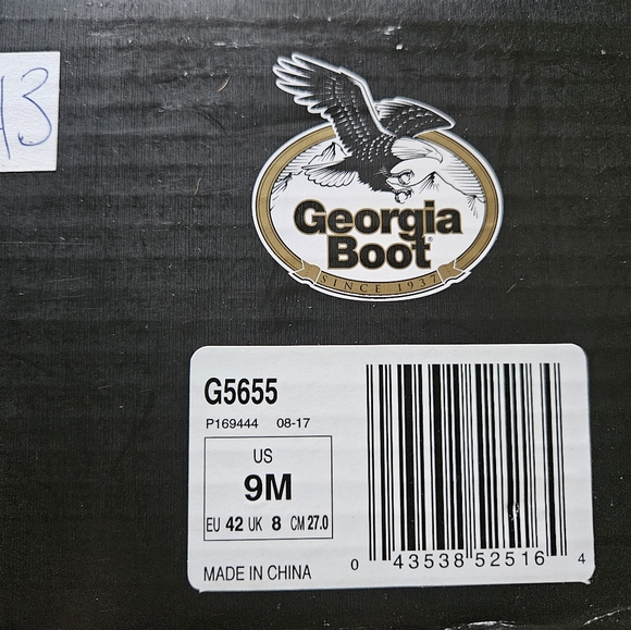 Georgia Boot | Men's Mud Dog Steel Toe Work Boot | Brown | Size 9M - Picture 6 of 6